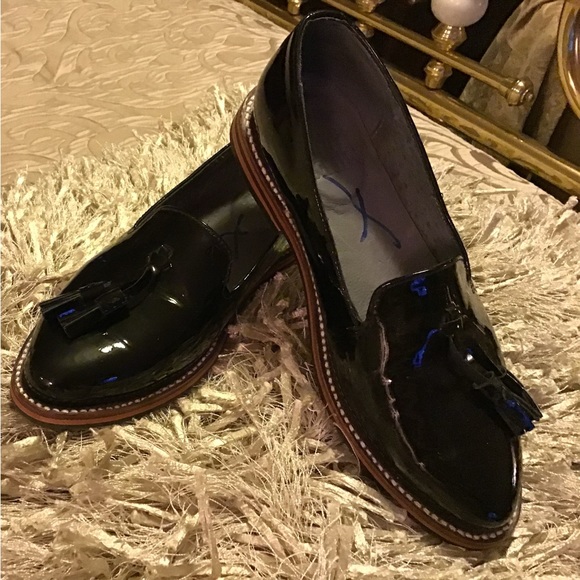 Miles & Louie Black Tassel Patent Leather Custom Made Shoe - Picture 5 of 15